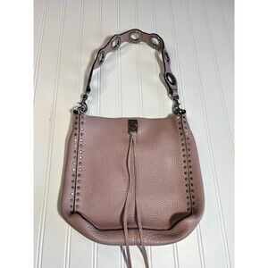 Rebecca Minkoff Lavendar Pebbled Leather Shoulder Bag Studs